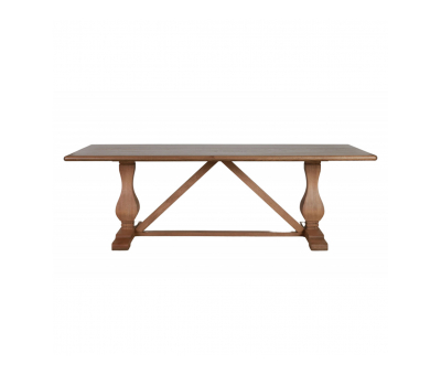 St James dining table in solid weathered oak Sibley
