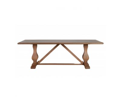 St James dining table in solid weathered oak Sibley