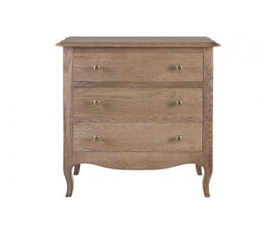 Block & Chisel solid vintage oak 3 drawer chest
