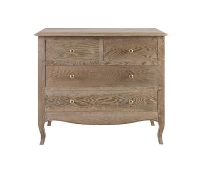 Block & Chisel solid vintage oak 4 drawer chest