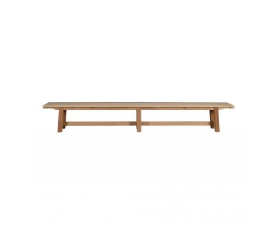 block and chisel outdoor bench