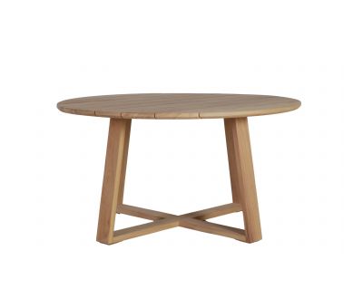 Willet round dining table in Iroko