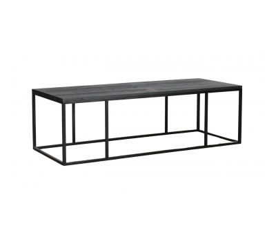 Willis coffee table burnt oak and metal frame