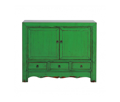 green lacquered sideboard with storage