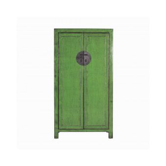 Indochine cupboard with shelving lacquered finish