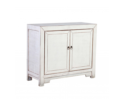 white lacquered chinese cabinet