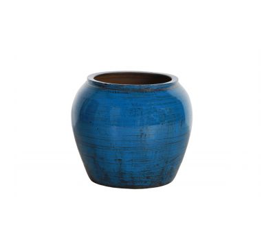 blue decorative pot Indochine collection 