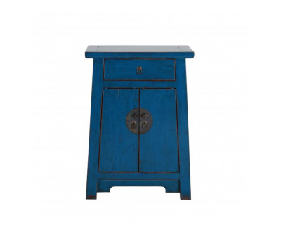 blue lacquered chinese cabinet