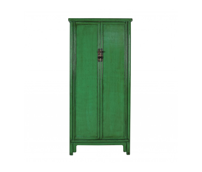 green lacquered chinese cupboard 