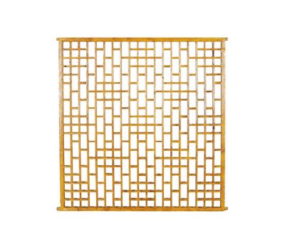 Yellow lacquered cut out wall decor