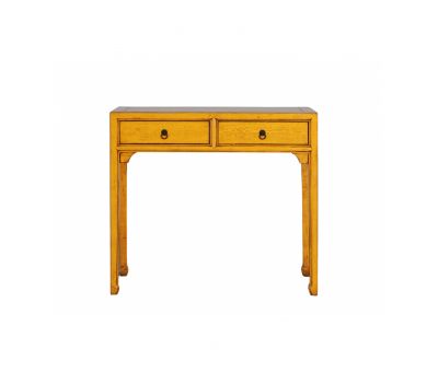 two drawer lacquered console 