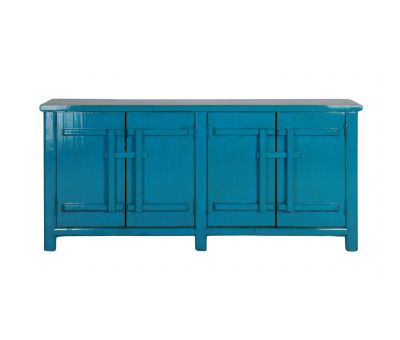 Blue lacquered sideboard with doors Indochine collection 