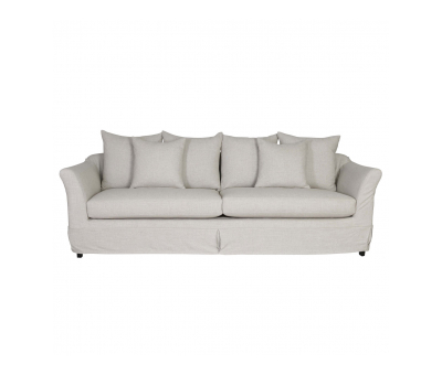 Block & Chisel Yale linen upholstered 3.5 seater sofa