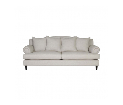 Block & Chisel Yale linen upholstered 3 seater sofa