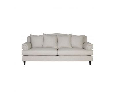 Block & Chisel Yale linen upholstered 3 seater sofa