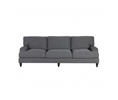 Charcoal gray savoy sofa