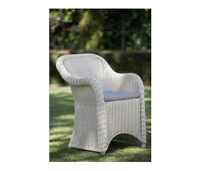 Block & Chisel rattan outdoor dining armchair