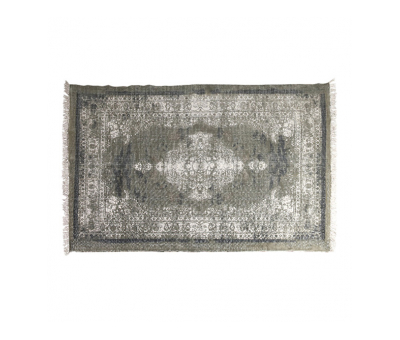 Olive green cotton rug 