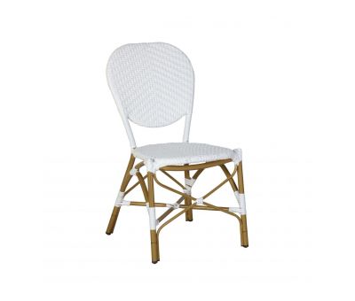 White brioche dining chair 