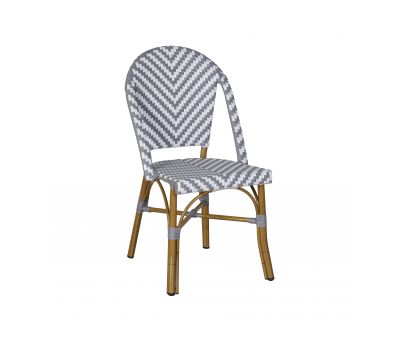 Grey and white Brioche outdoor chair 