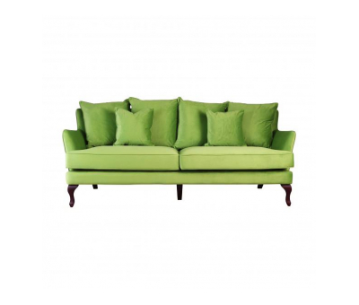 3 seater monroe sofa in lime green
