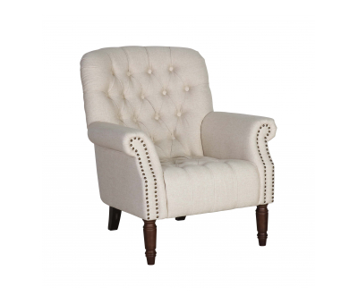 Windsor armchair in speckled beige 