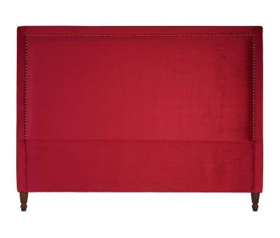 Block & Chisel red upholstered king size headboard