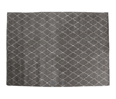 Block & Chisel sand wool rug with geometric pattern