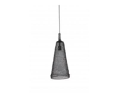 Black mesh pendant hanging light 