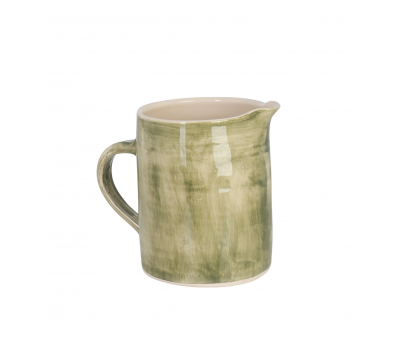 Wonki ware green plain wash jug