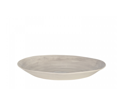 wonki ware oval serving bowl in grey 