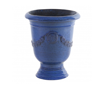 blue glazed anduze pot medium 