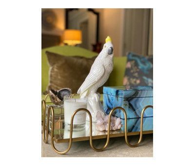 Block & Chisel ceramic bird cockatoo