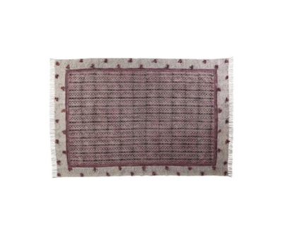 destinty rug with pink pom pom