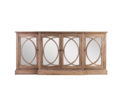 Block & Chisel 4 door buffet server with mirrored doors Château Collection