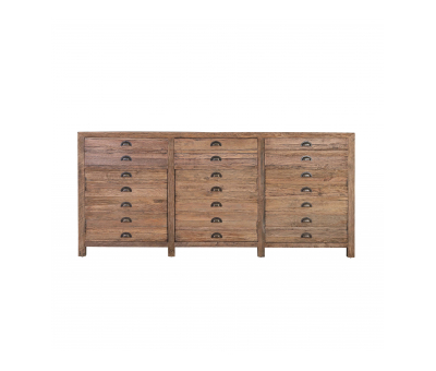block and chisel sideboard with drawers and doors