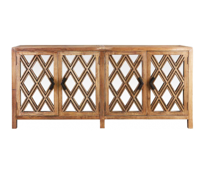 Block & Chisel wooden sideboard with mirrored doors