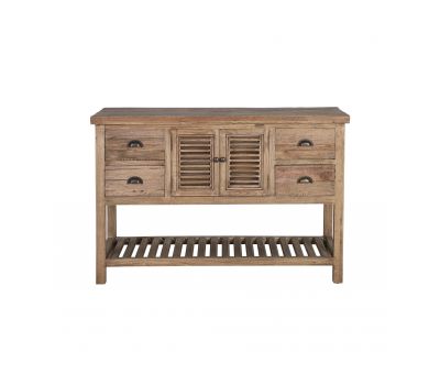 reclaimed wood console with storage