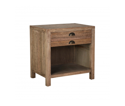 oak bedside table with drawer