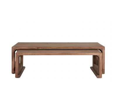 Elm wood nesting coffee tables