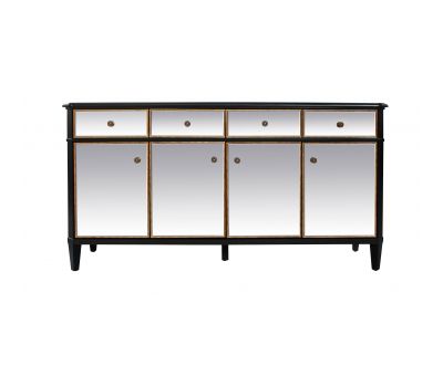 Block & Chisel mirrored 4 drawer/door sideboard