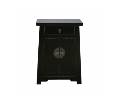 black laquered cabinet with storage Indochine collection 