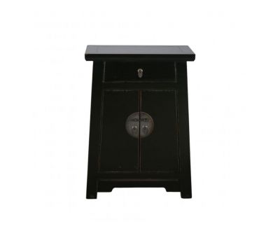 black laquered cabinet with storage Indochine collection 