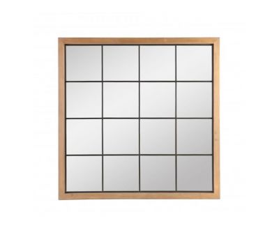 Block & Chisel Square Wooden Mirror