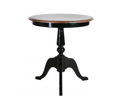 Kent side table black and antique weathered oak