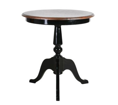 Kent side table black and antique weathered oak