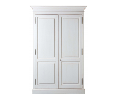 Block & Chisel double door antique white wardrobe