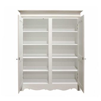 Block & Chisel double door antique white wardrobe