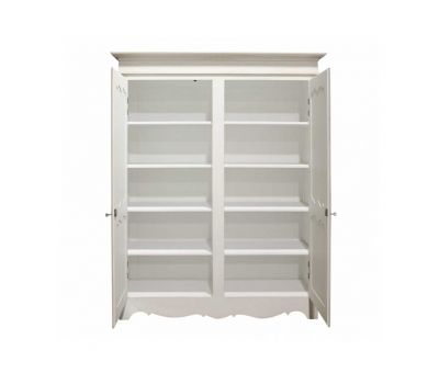Block & Chisel double door antique white wardrobe