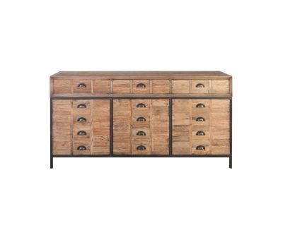 Block & Chisel rectangular reclaimed wood sideboard with iron legs